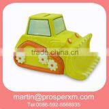 Decorate Ceramic Money Box Cute Bulldozer Shape