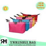 wholesale portable polyester material cosmetic bag for makeup set