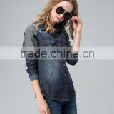 Guangzhou Wholesale Custom OEM Lace Mens Soccer Lady Denim Shirt Women for Good Quality thumbnail-4
