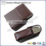 2015 Promotion Litchi Pattern Pu Leather Lighter Holder Cigarette Case Cover