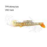 CHS007 OEM ODM Packing Soft Shrimp Fishing Lure Soft Live Shrimp Jointed Body