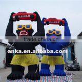 Banner Holding Big Inflatable Cartoon Shape Gorilla Model thumbnail-4