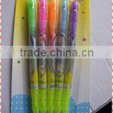 2014 New Style Plastic Multicolor 2 Side Highlighter Pen