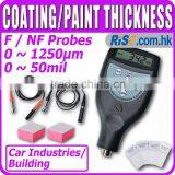 Digital Gauge F NF Probes Painting 1250um 50mil Coating Paint Thickness Meter thumbnail-1