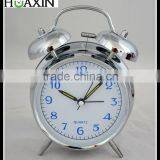 Non Ticking Loud Unique Sivery Analogue Clock Alarm/best Selling Large Digital Clocks for Home Decoration thumbnail-1