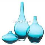 hot sale high quality turquoise wholesale glass vases                        
                                                                                Supplier's Choice