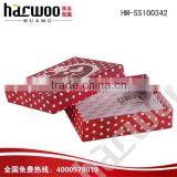 Custom Printed Black Jewelry Gift Packaging Box With Foam