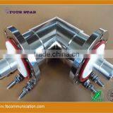 3-1/8" EIA Flange to 3-1/8" EIA Flagne Right Angle Connector Adaptor thumbnail-2