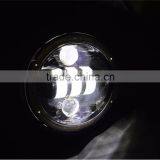 Flashing 50W 5.75 Inch Motorcycle Projector LED Headlight Angle Eye DRL Flashing Halo 5 3/4" Head Lamp for Harley Davidso-n thumbnail-4