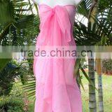Sheer Pareo Solid Color Sarong Chiffon Material 100*180cm Pareo Sarong thumbnail-5