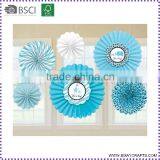 Hot Sale Wedding Dcoration Round Hanging Tissue Ppaer Fan