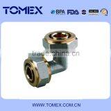 Flexible tee pex al pex pipe and fittings brass connector