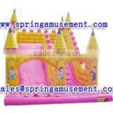 giant golden castle inflatable water slide, PVC inflatable slide, inflatables SP-SL047