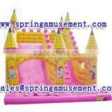Giant Golden Castle Inflatable Water Slide, PVC Inflatable Slide, Inflatables SP-SL047