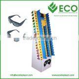 Folding POP Cardboard Floor Display, Sunglasses Display Rank For Retail