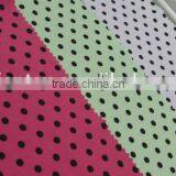 Black Dot on Green Polyester Milk Fiber Spandex Print Fabric Names thumbnail-3