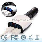 Dual LED Display USB Car Charger For Samsung Galaxy S6 Note 5 4 IPhone HTC White thumbnail-4