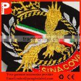 Gold Thread Sew on Embroidery Patch Embroidery Badge