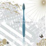 Colourful Disposable Toothbrush PP Handle Nylon Bristle and Toothpaste Inside for Hotel and SPA thumbnail-2