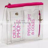 Wholesale Clear PVC Plastic Toiletry Packaging Bag thumbnail-1