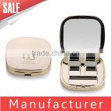 China Manufacturer Empty 4 Color Gold Eye Shadow Container With Mirror