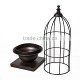 Round Metal Candle Holder, Metal Ornaments. thumbnail-3