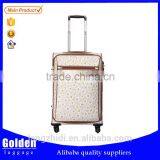 new fashion design printing pictures luggage bags with different arwork PU luggage trolley