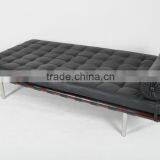 Ludwig Mies Van Der Rohe Style Leather Barcelona Daybed Replica thumbnail-3