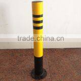 Black and Yellow Road Safety Steel Warning Column