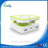 Portable Solar Wireless Charger With Power Bank 10000mah Led Light and Mini Fan thumbnail-6