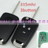 High Quality Opel 3 Button Remote Key With 315MHZ 50% Free Shipping