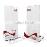 Fashionable Unique Design Acrylic Menu Stand