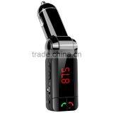 Car Handsfree Bluetooth FM Transmitter With Usb Charging Ports thumbnail-1