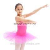 Hot Pink Camisole Girls Spandex Poyester Children Ballet Tutu Dress thumbnail-2