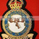 British R.A.F. Squadron Bullion Wire Blazer Badges thumbnail-1