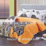 2014 New100% Cotton 3D Reactive Printed Bedding Set