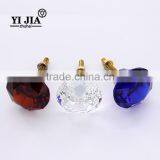 Modem Furniture Design Clear Gold Finish Crystal Knobs for Dresser Drawers thumbnail-6
