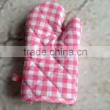 100%cotton Check Kitchen Oven Mitten