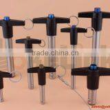 Double Ball 304 Stainless Steel T Handle Lock Pin With Stainless Lanyard thumbnail-2