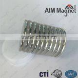 N35 Neodymium Disc Magnets N52 1.26" D x 0.06" H thumbnail-1