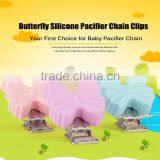 Wholesale New Product Silicone Butterfly Clip Accessories Teether Chain thumbnail-2