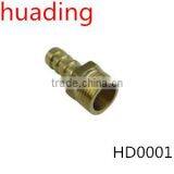 Threaded Connection With Sleeve for Rubber Hose Connector , High Performance Forged Brass Connector With Size of 1/4" 3/8" 1/2" thumbnail-1