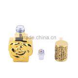 Flower Rose Shaped UV Gel Colored Empty Refill Perfume Glass Spray Bottle With Metal Alloy Cap thumbnail-2