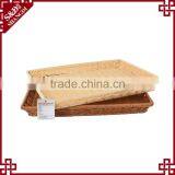 Classic Design Flat Rectangle Bread Fruit Bakery or Supermarket Used Woven Market Baskets thumbnail-2