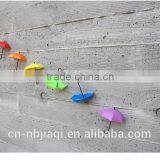 Lovely Umbrella Shape Sticky Hooks/3pcs in One Set thumbnail-2