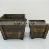 Tapered Square Wooden Planter thumbnail-1