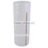 Tinplate White Round Tea Tin Container ( C184A ) thumbnail-1