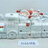 Hot Selling Ceramic White Santa on Train thumbnail-1