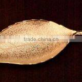 New Design 2015 Corporate Gift Item, Return Gift, Home Decoration Silver Leaf Style Plated Tray thumbnail-1