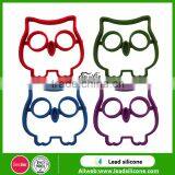 Factory Wholesale Food Grade Owl Shape Silicone Fried Egg Mold, Non-stick Silicone Egg Rings thumbnail-1